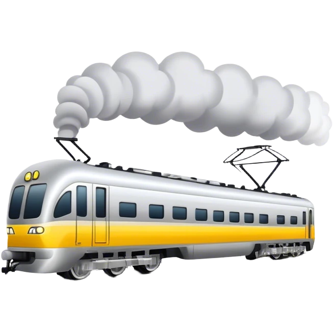 Australian passenger train (Iconic colour: Silver and yellow) emoji