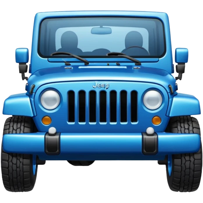 blue jeep emoji