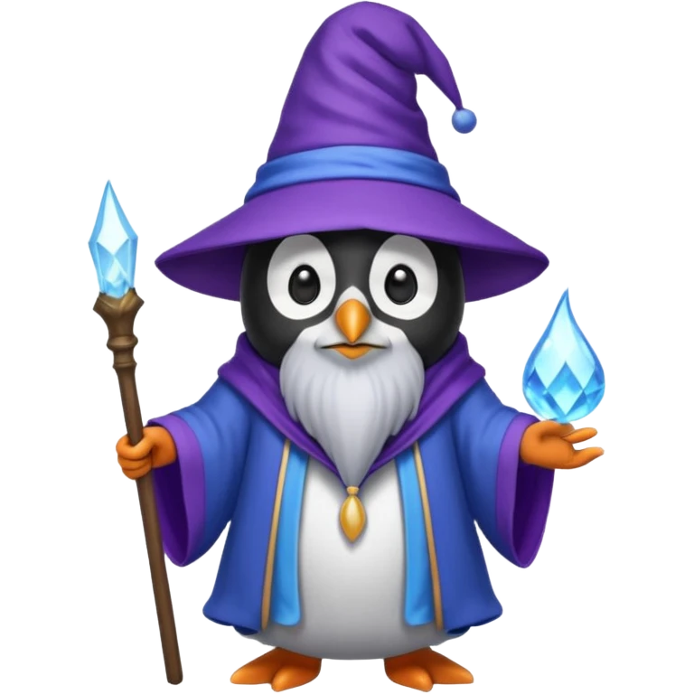 Penguin Wizard emoji