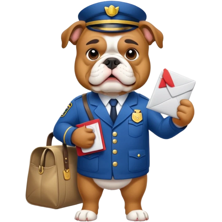 bulldog ingles adult mailman emoji