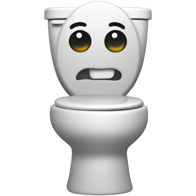 Dancing cartoon toilet emoji