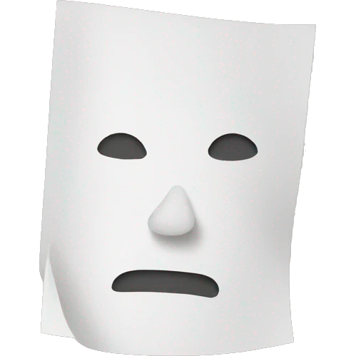 paper witout face emoji