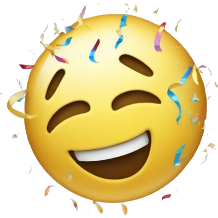 Celebration smiley face emoji