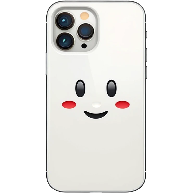 white iPhone 14 Pro emoji