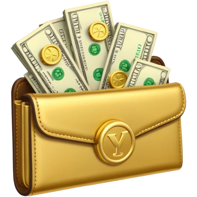 Aviator money emoji, wallet full of cash, casino vibe, premium 3D emoji style, clean, no background
 emoji