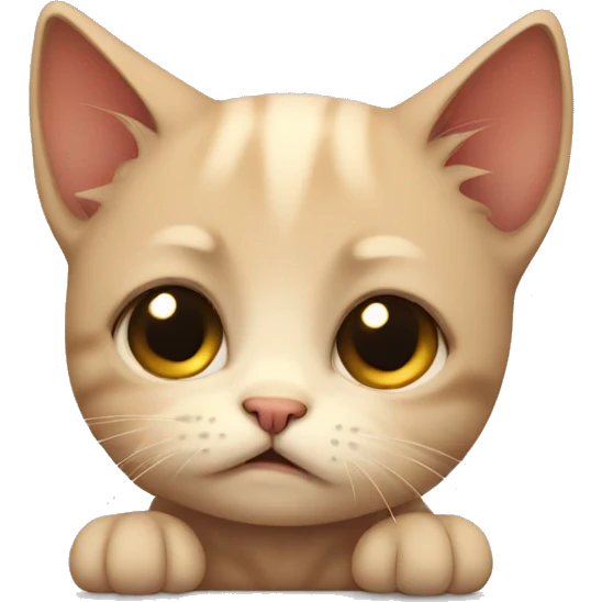 sad kitten emoji