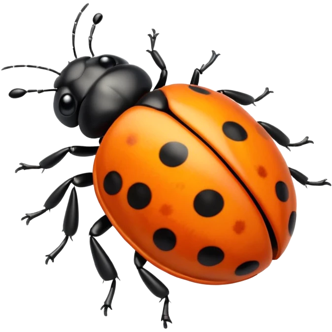 orange ladybug emoji