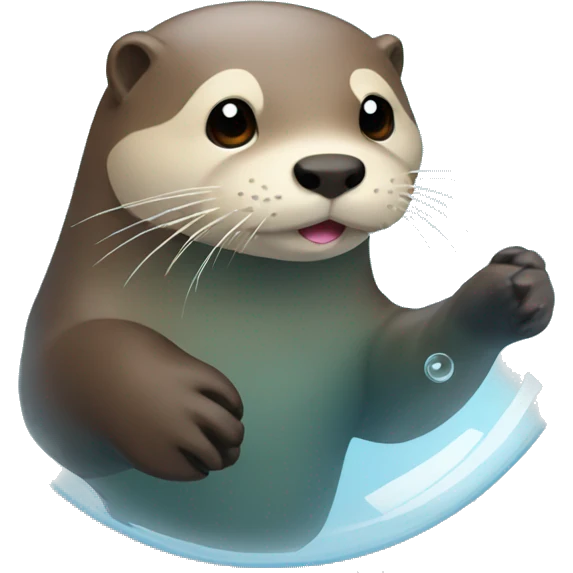 Otter in a bubble emoji