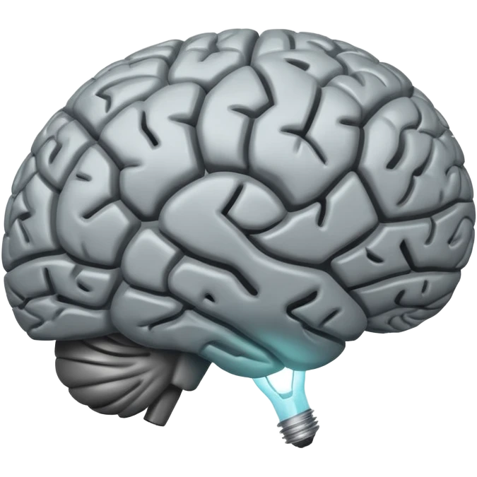 an idea and a brain emoji