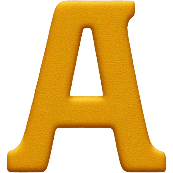 The letter A emoji