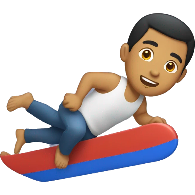 Filipino man sliding  emoji