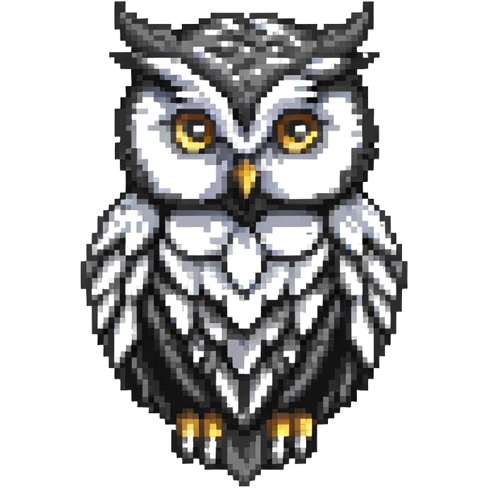 colorful owl with detailed feathers emoji