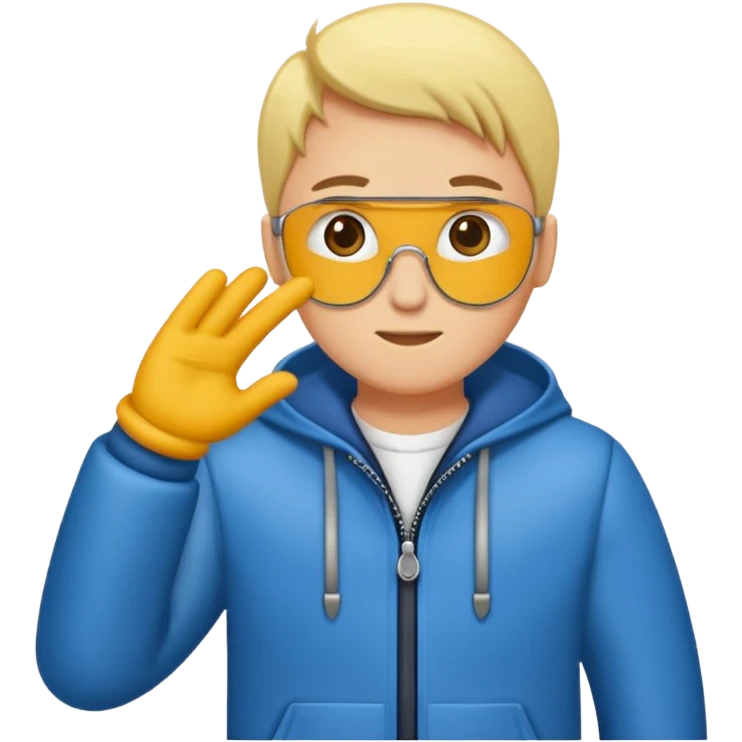 Orta parmak çeken bir tane sigma boy adam  emoji