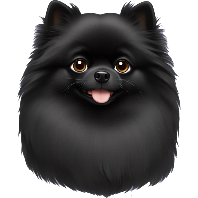 Black Pomeranian  emoji