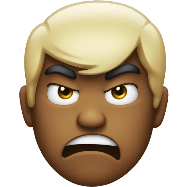 Kissy angry emoji face emoji