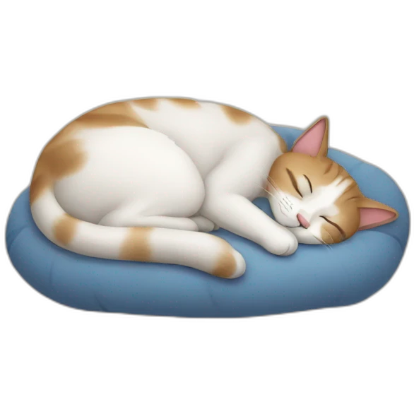 Cat-sleeping emoji
