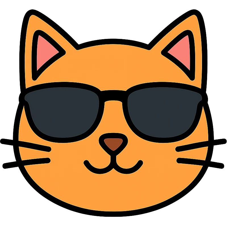 cat wearing sunglasses emoji