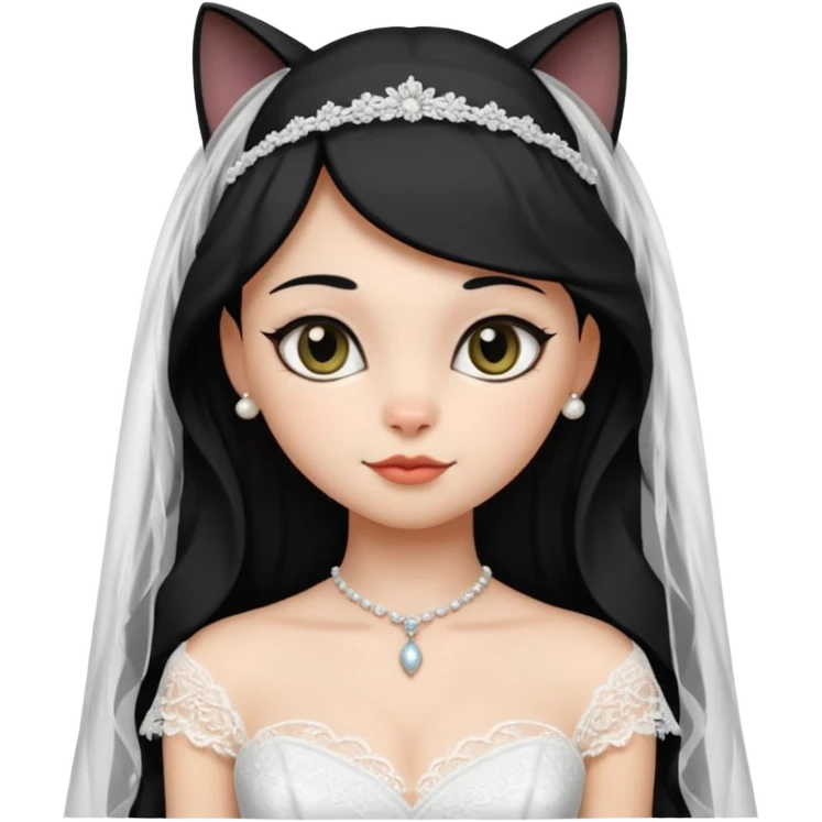 black cat bride  emoji