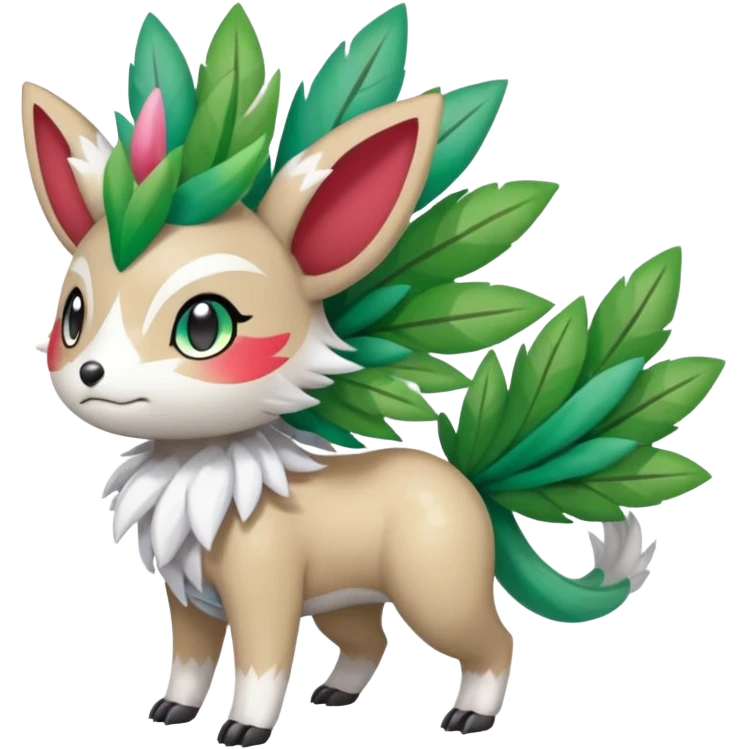 Colorful Exotic Randomly-colored Cartoon Anime Meloetta-Shaymin-WereGarurumon-Trico-Pokémon-Fakémon-fusion-hybrid-creature emoji