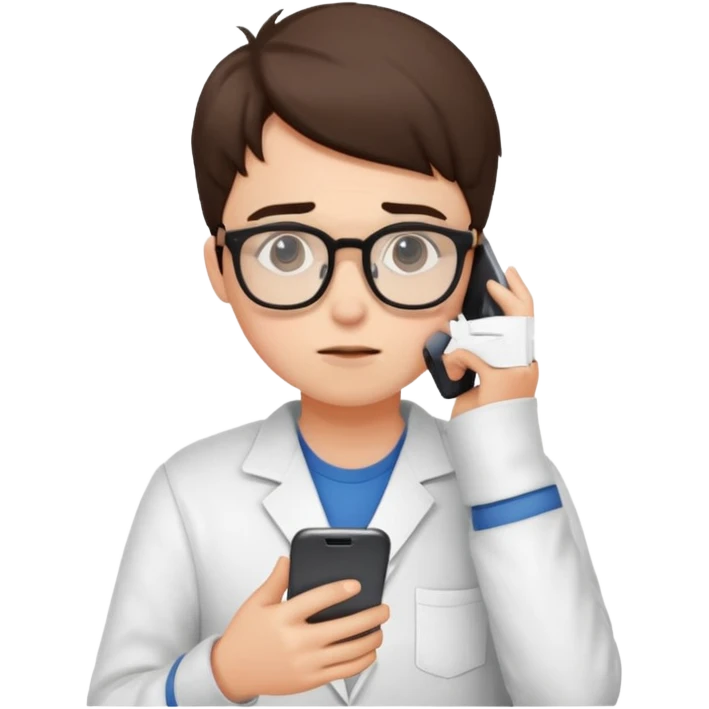 ученик сидит в телефоне, отвлекается от подготовки к экзамену emoji