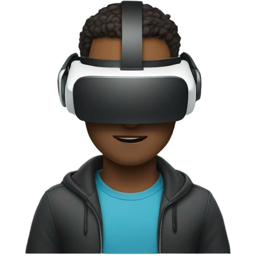 Guy with vr headset on emoji