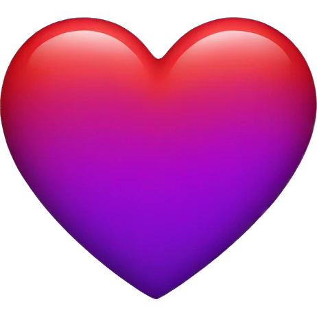 Red and purple colour combined heart emoji emoji