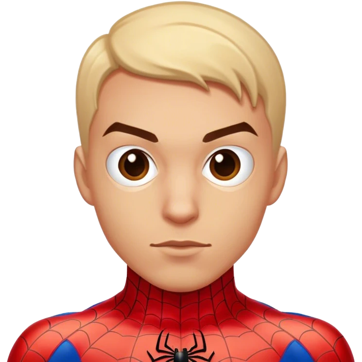 Happy Spider man emoji
