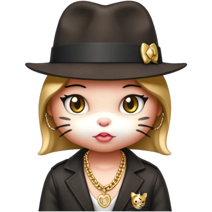 gangster hello kitty emoji