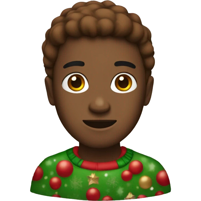 Christmas brown emoji