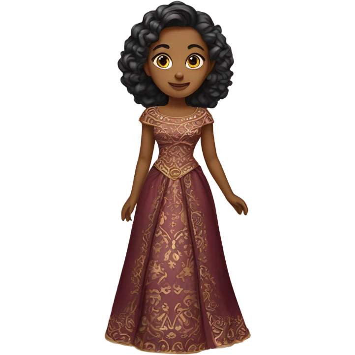 Ayla in ornate dress emoji