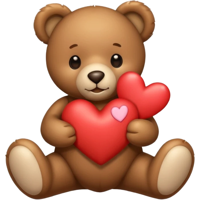 teddy bear for valentines day emoji