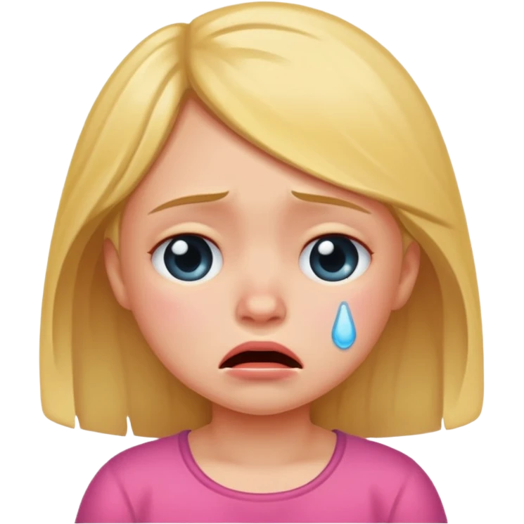 Little girl crying  emoji