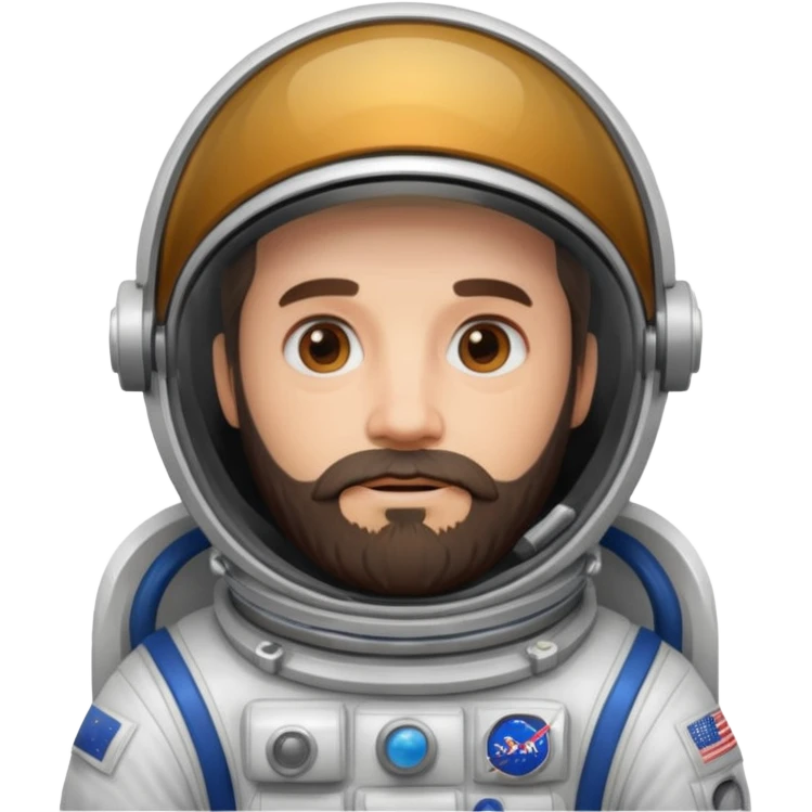 bearded astronout emoji
