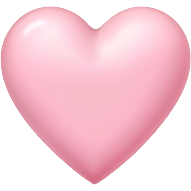 Pastel pink heart emoji