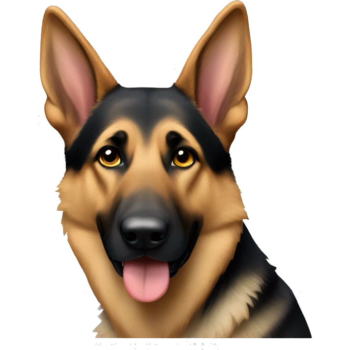 a bicolor german shepherd  emoji