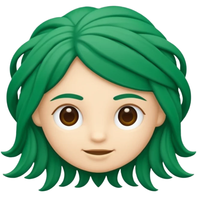 uma logo lavvyfios na cor verde, inspirado em crochê  emoji