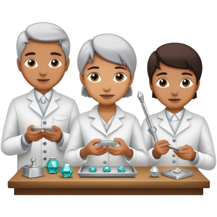 Silver jewelers. No faces  emoji