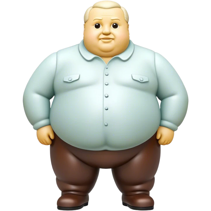 Cinematic Realistic Botero Sculpture Emoji, depicted as an exaggerated voluminous sculpture in the signature style of Fernando Botero, rendered with rich textures and vibrant artistic lighting that captures its playful grandeur. emoji