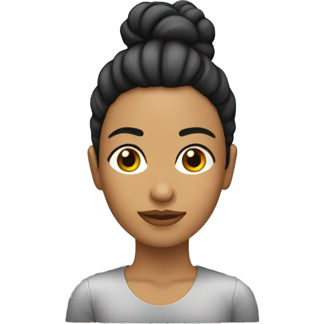 mujer con cabello depeinado emoji