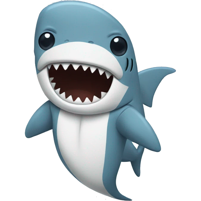 Shark in a onesie emoji
