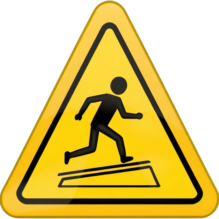 slippery surface sign emoji