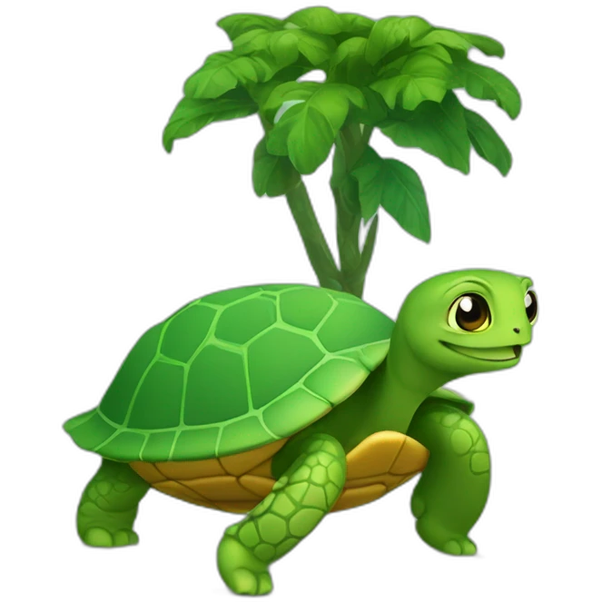 Chat sur tortue emoji