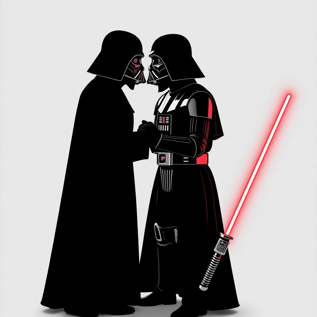 Darth vader kissing (starwars) emoji