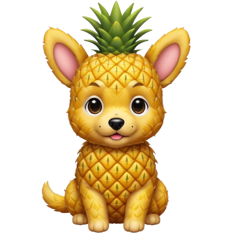 Pineapple puppy emoji