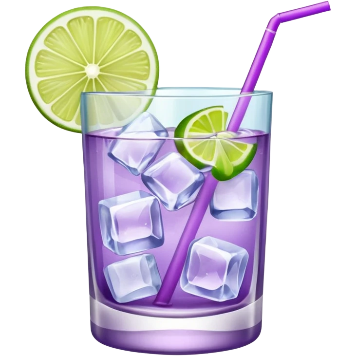 Cocktail light purple emoji