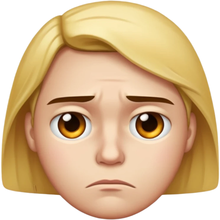 Disappointed face emoji
