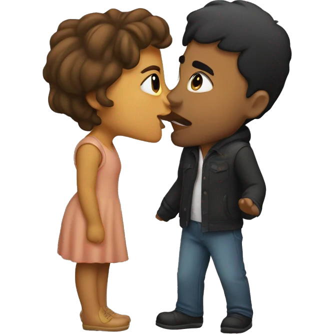 a kiss emoji