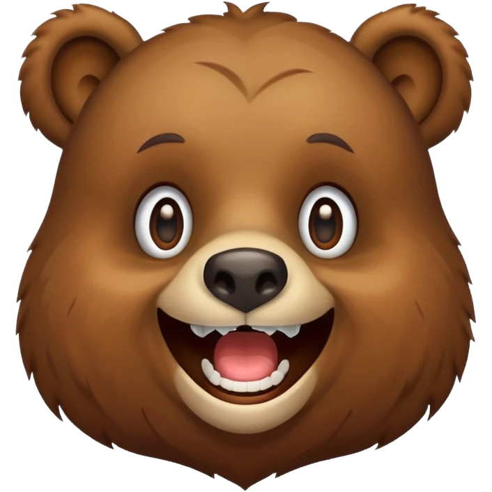 Bear smiling emoji