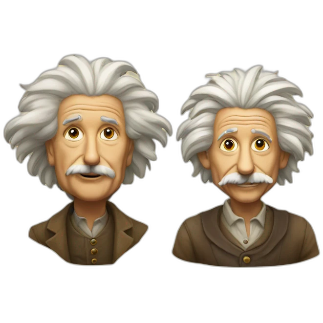 Einstein and DaVinci emoji