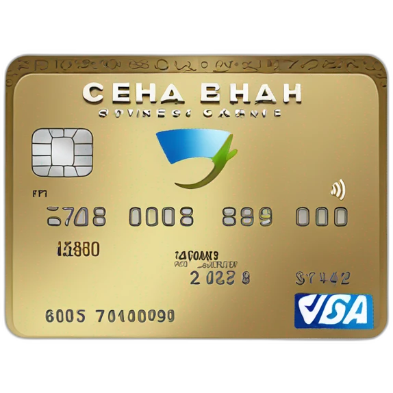 American express credit card with name "Ceha" emoji